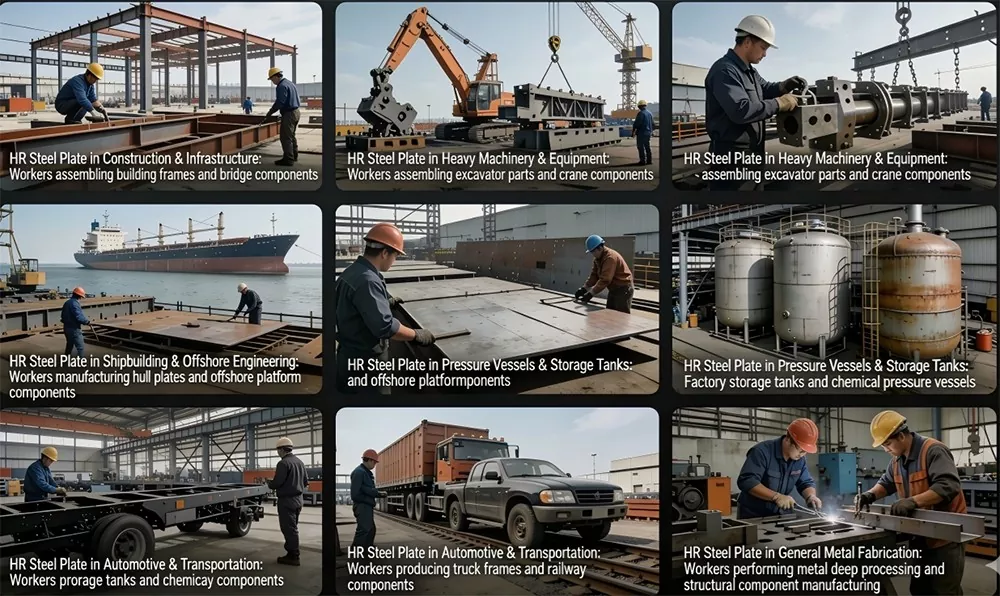 Hot rolled steel plate manufacturer building construction bridge steel