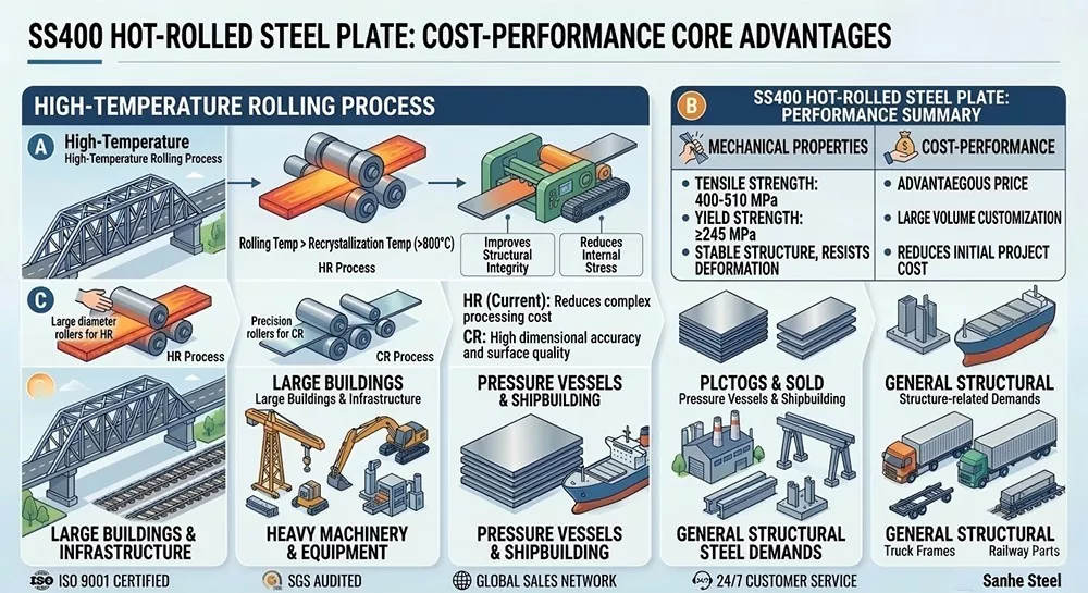 Made in China hot rolled steel plate ASTM A36 S235JR structural